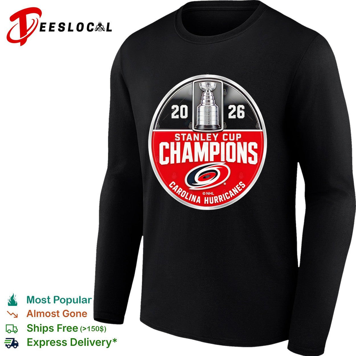2026 Stanley Cup Champions Carolina Hurricanes logo shirt Unisex