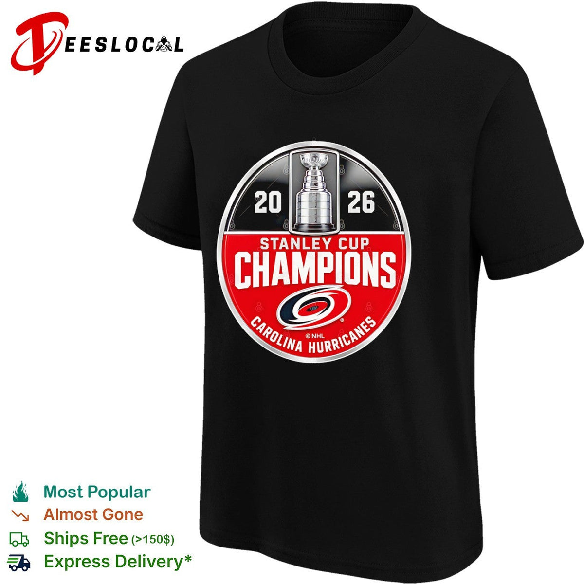 2026 Stanley Cup Champions Carolina Hurricanes logo shirt Unisex