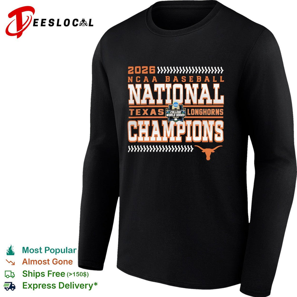 2026 Texas Longhorns NCAA Baseball National Champions shirt Unisex