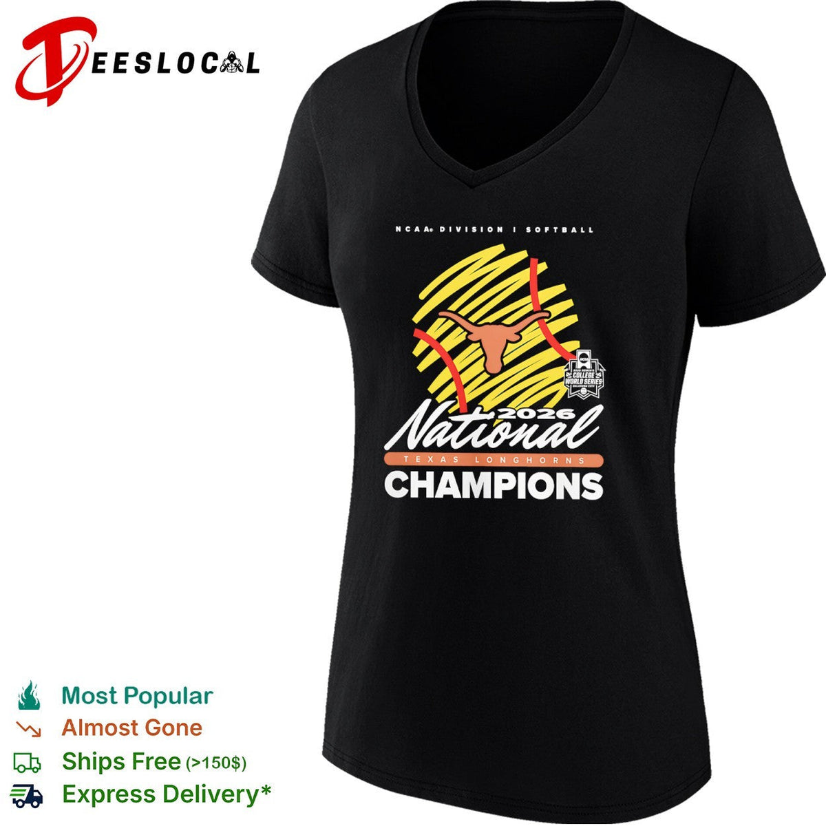 2026 Texas Longhorns NCAA Division I Softball National Champions Oklahoma City shirt Unisex