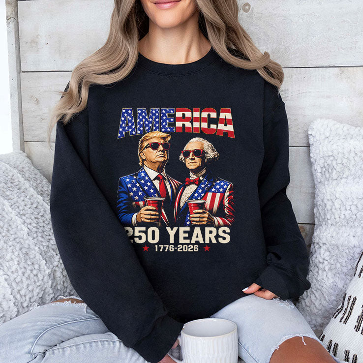 250 Years America Anniversary Trump Washington T Shirt Unisex