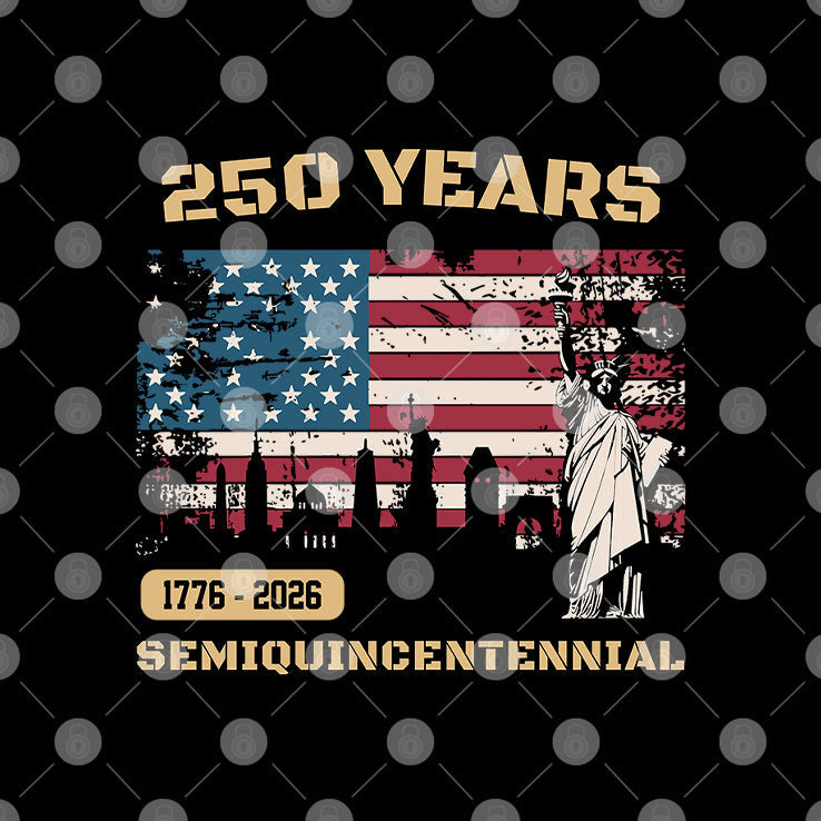 250 Years Of America 1776 2026 Semiquincentennial T Shirt Unisex