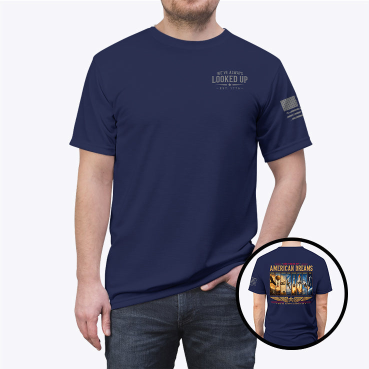 250 Years Of American Dreams We’ve Always Looked Up Est 1776 Shirt Unisex