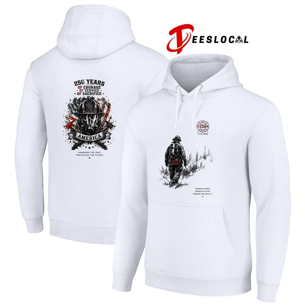 250 fire dept through flames through history forever for America graphic shirt Unisex