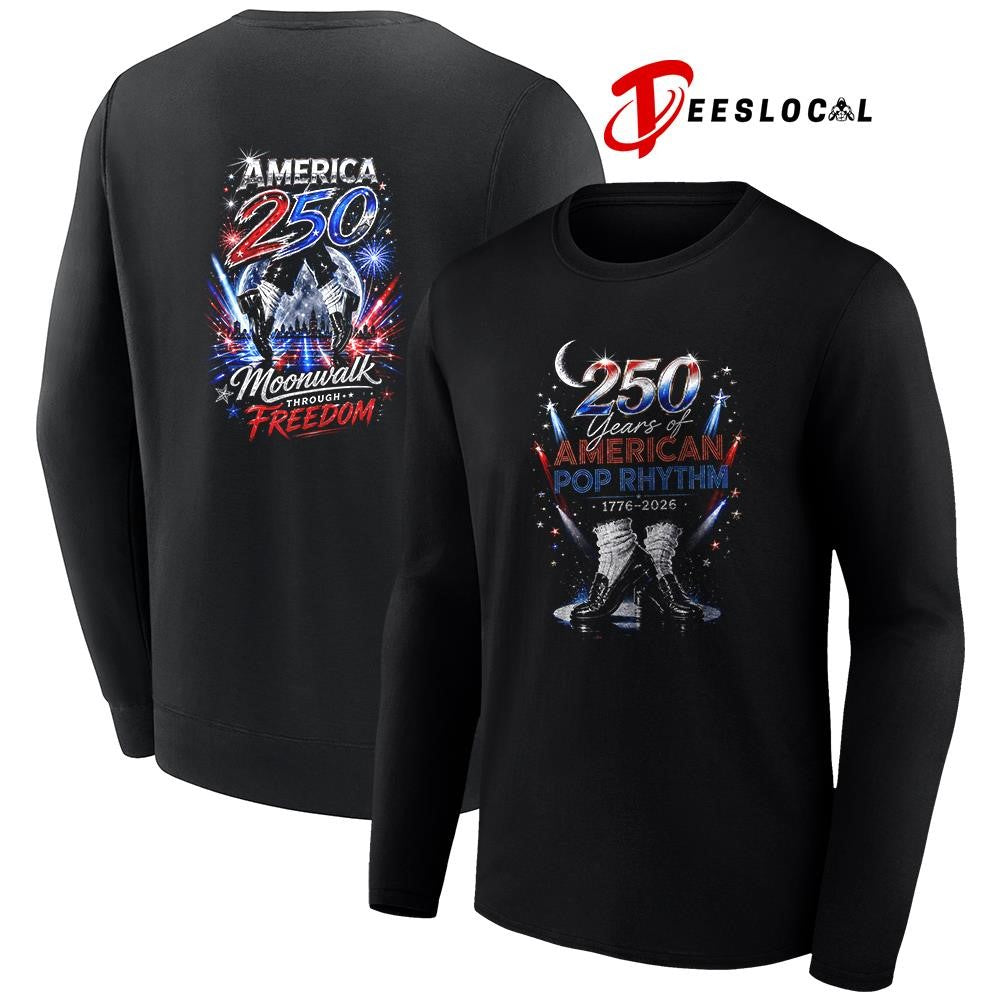 250 years of American Pop rhythm moonwalk through freedom shirt Unisex