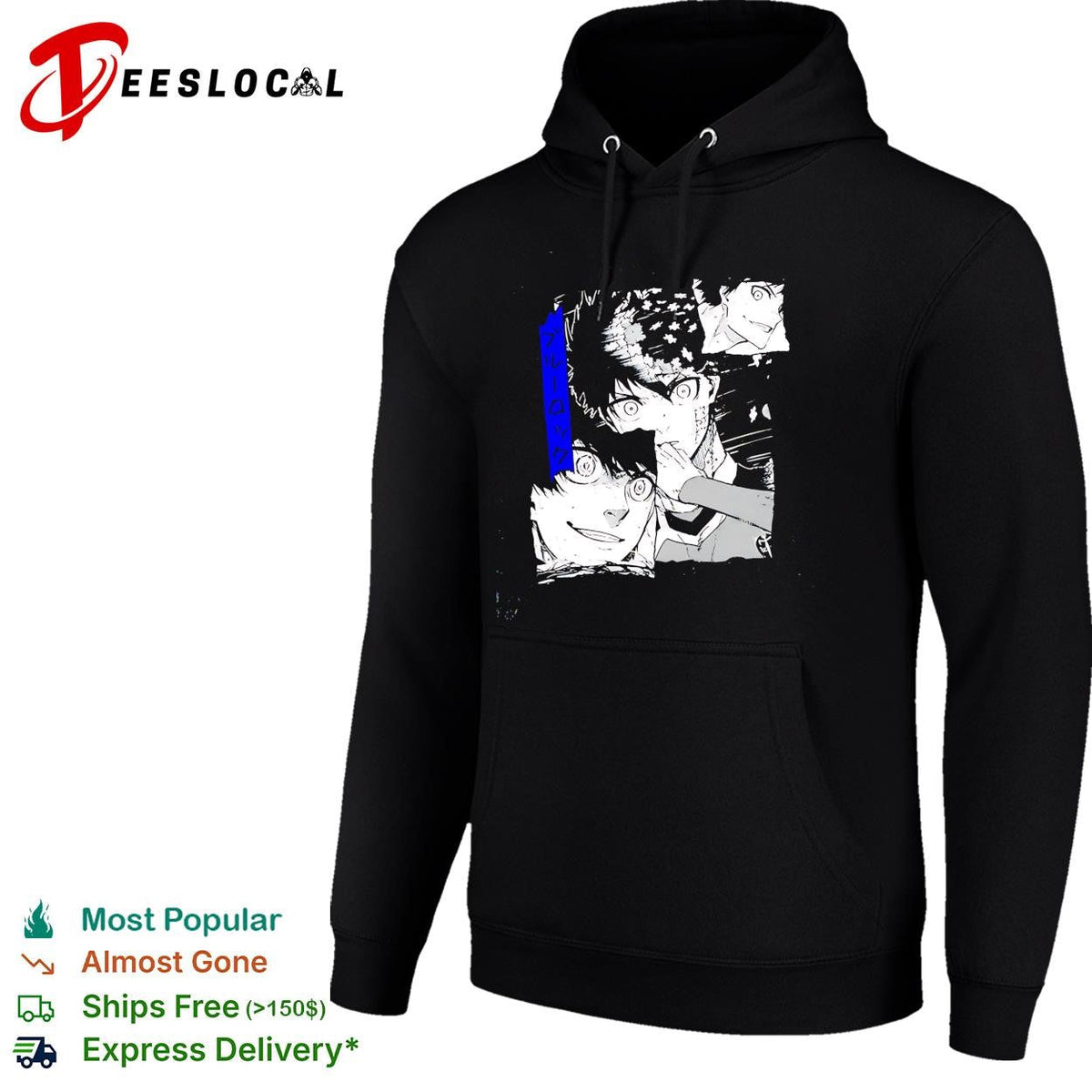 Blue Lock manga panel collage intense eyes black and white illustration shirt Unisex