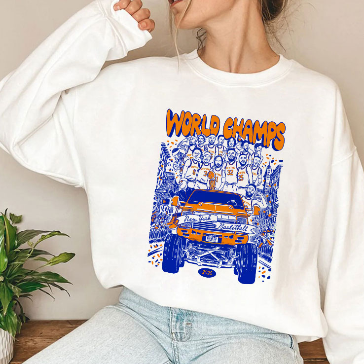 World Champs New York Basketball 2026 Championship Celebration T Shirt Unisex