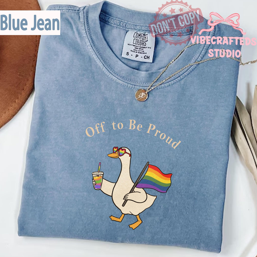 Comfort Colors Pride Goose Lgbt Rainbow Off Proud Gay Pride Lesbian Lgbtq Tee Goose