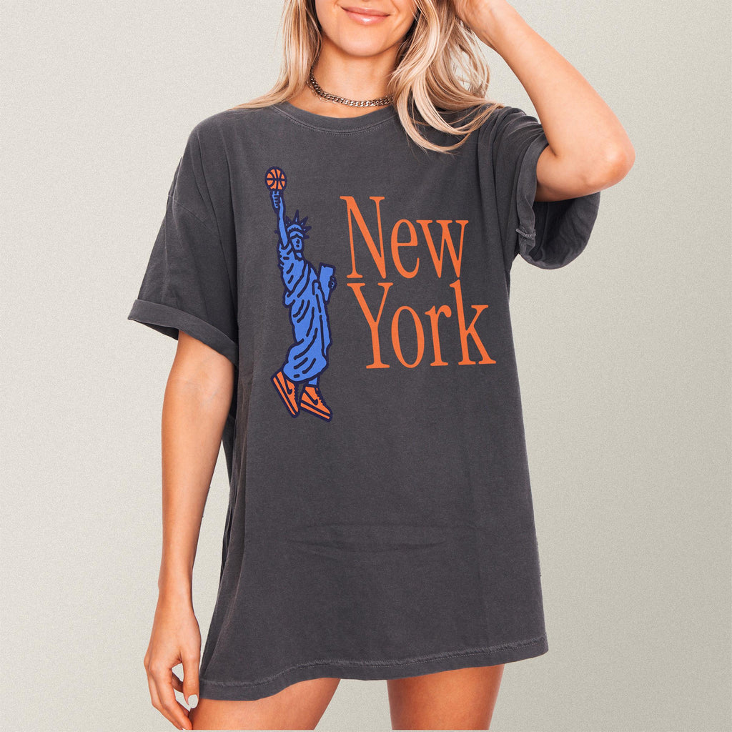York Statue Liberty Basketball 90s Ny Bball Unisex