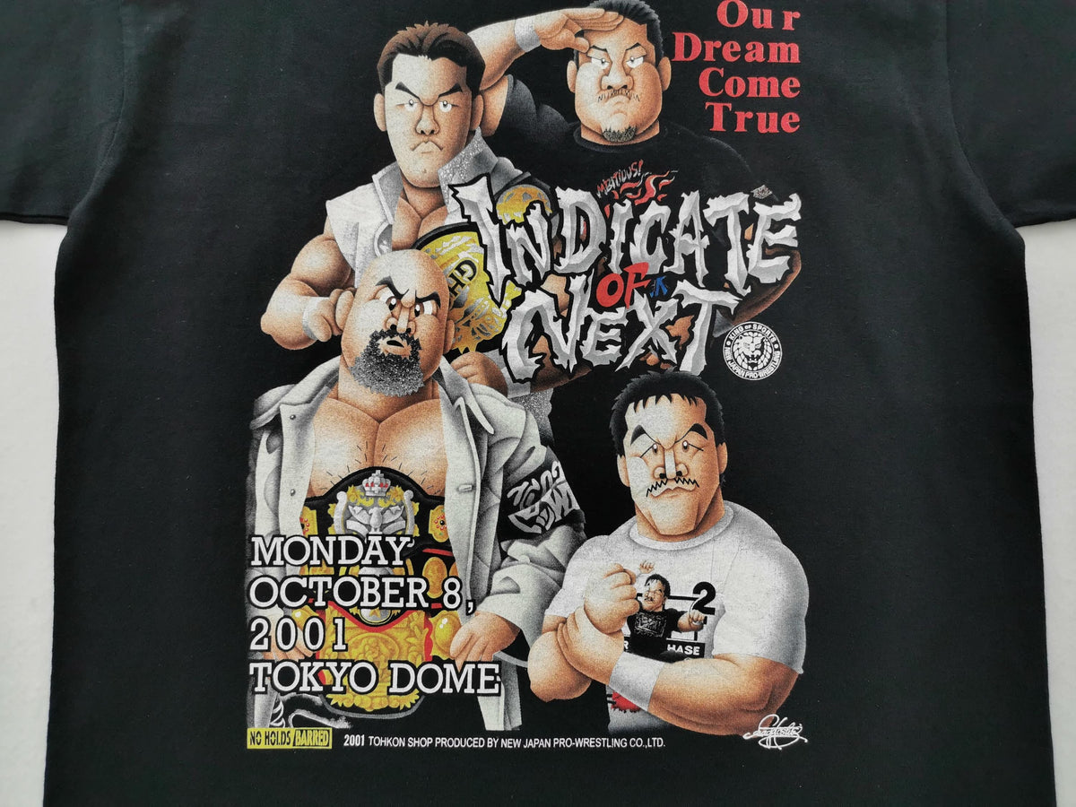 Japan Pro Wrestling Vintage Njpw Indicate Next Tokyo Dome Sakai Tee Size