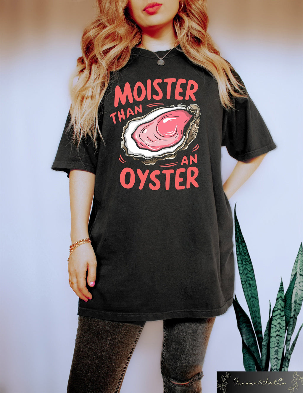 Moister Oyster Retro Humor Casual Unisex