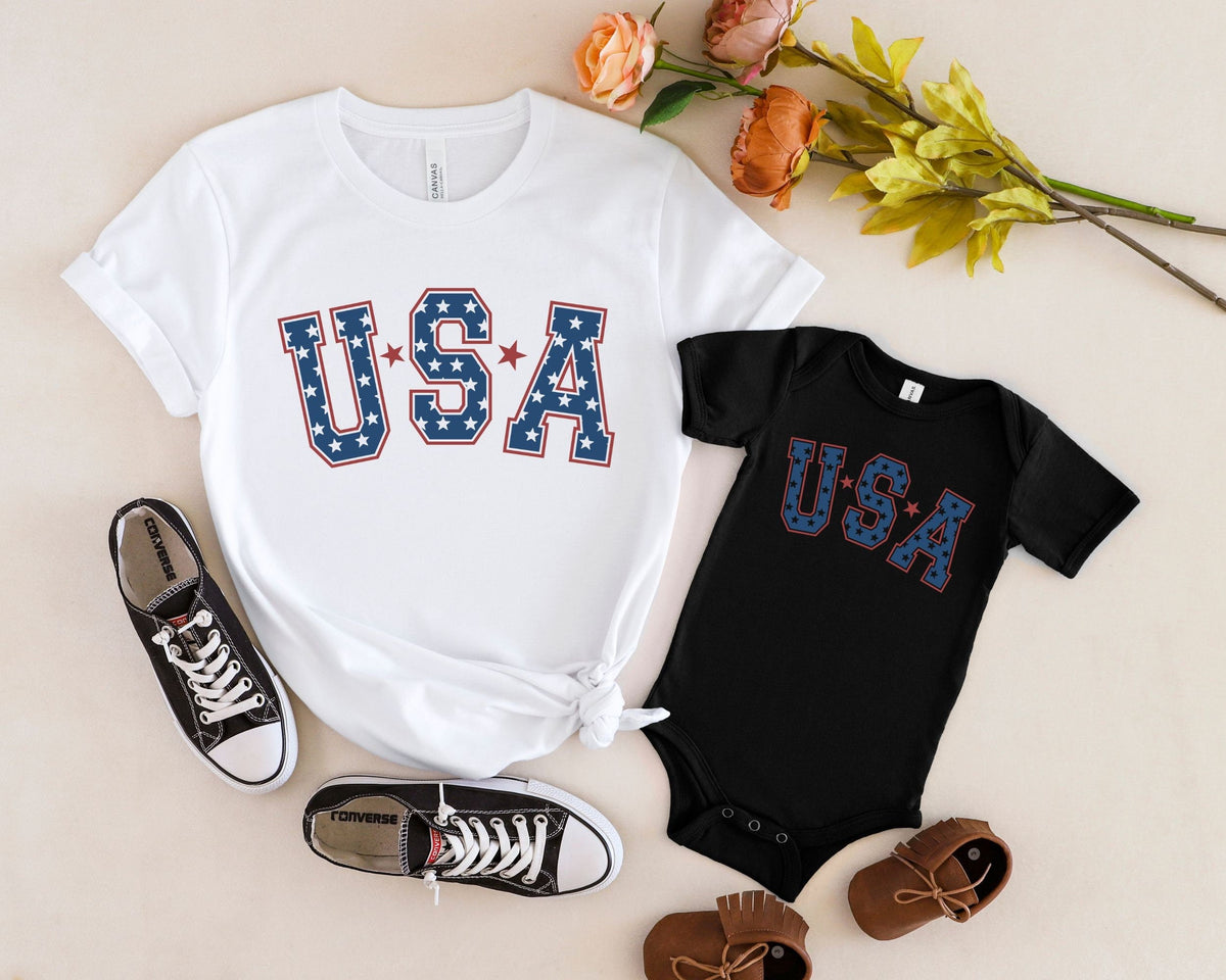 Retro Usa 4th July American Retro Usa Oversized Tee Merica Usa Tee