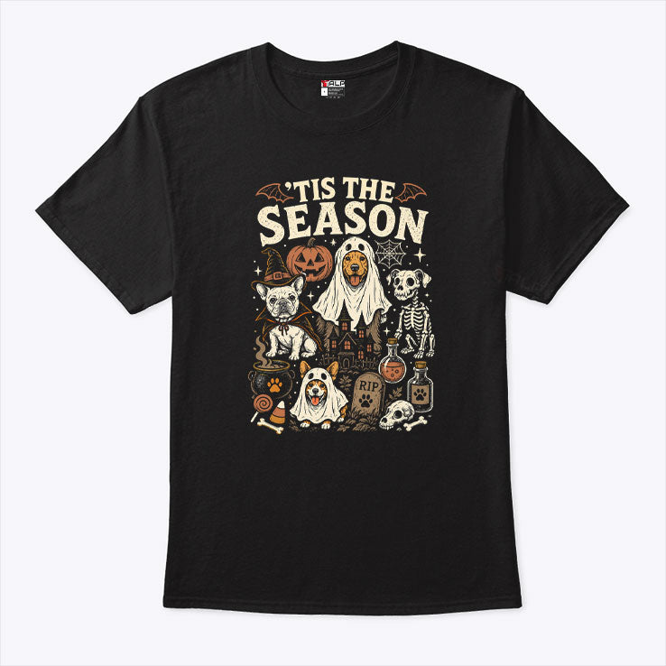 Tis The Season Halloween Dog T Shirt