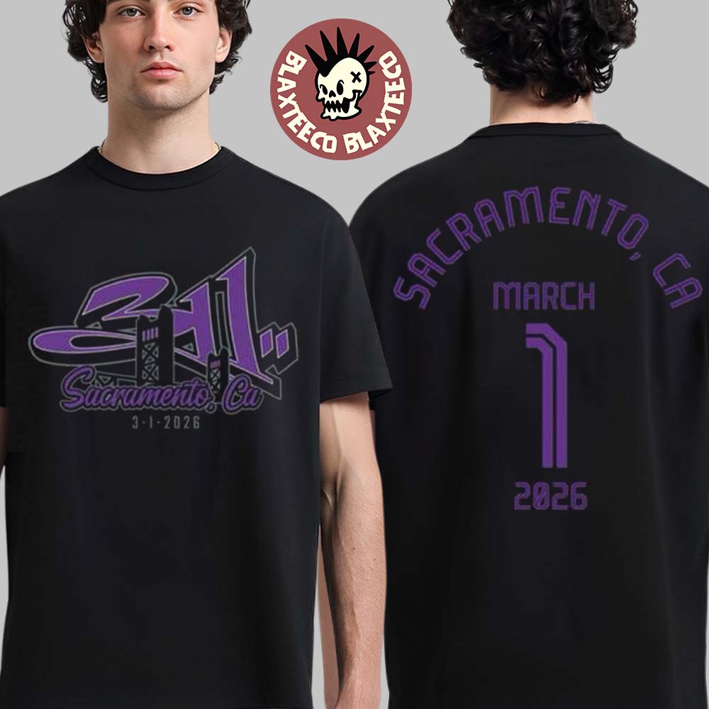 311 Sacramento California 2026 Event Merch Tee At Channel 24 On March 1 2026 Two Sided