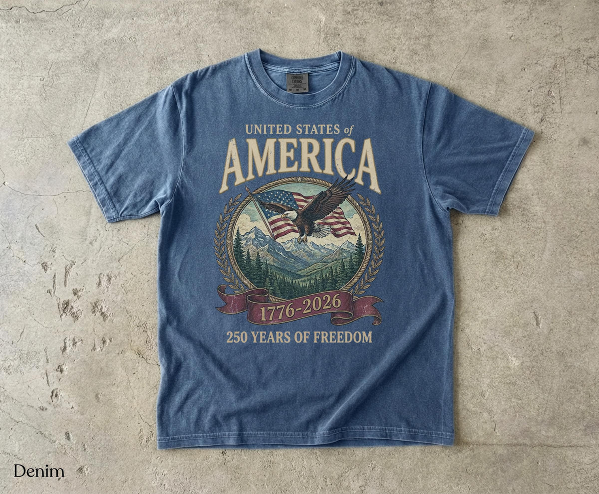 America 250th Anniversary 90s Comfort Colors Y2k Oversized Patriotic Usa Streetwear