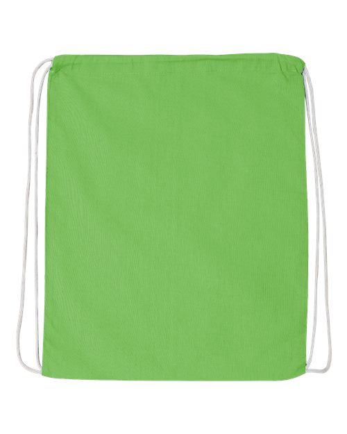 Q-Tees Economical Cotton Drawstring Bag