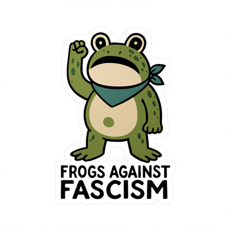 Frogs Against Fascism Sticker Unisex