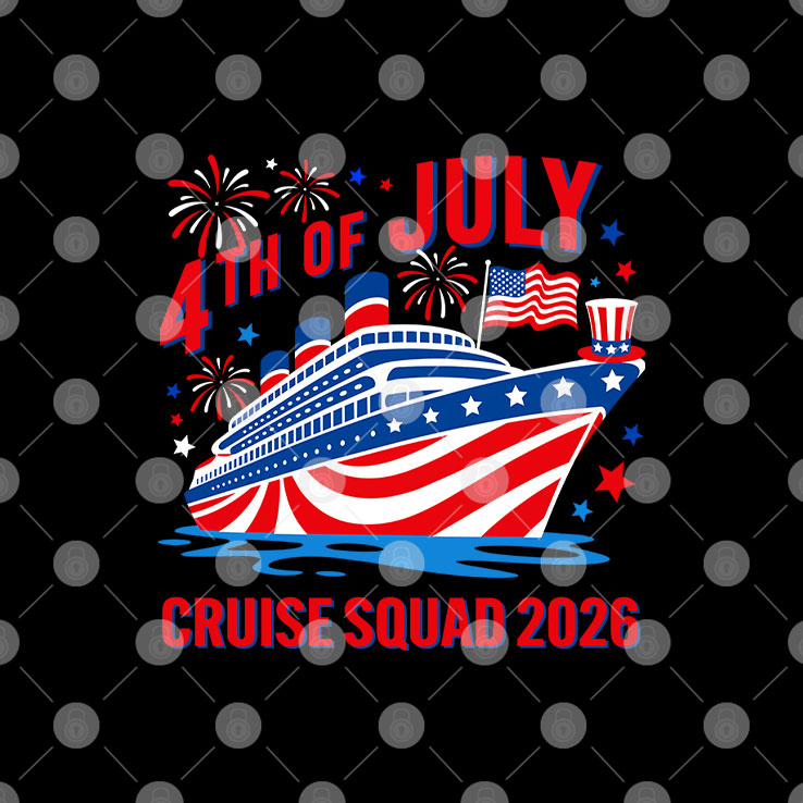 4th Of July Cruise Squad 2026 T Shirt Unisex