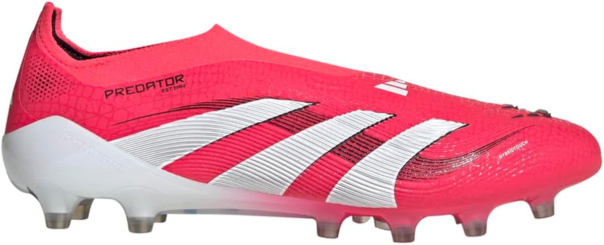 Elite Laceless Artificial Grass Soccer Cleats - Red Unisex