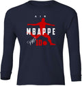 France Football Air Mbappe 2022 World Soccer Fans Youth Long Sleeve Unisex