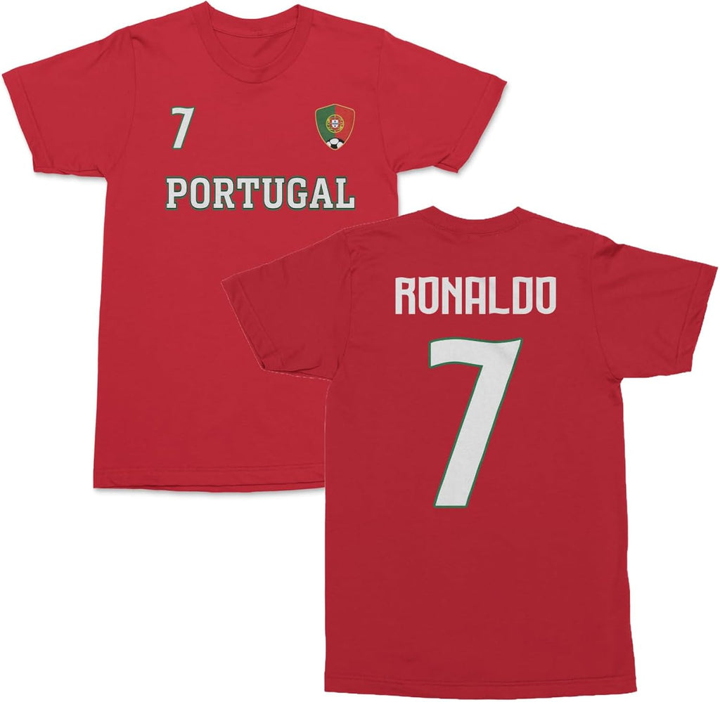 Portugal Ronaldo 7 Inspired Soccer Jersey Style Unisex Unisex