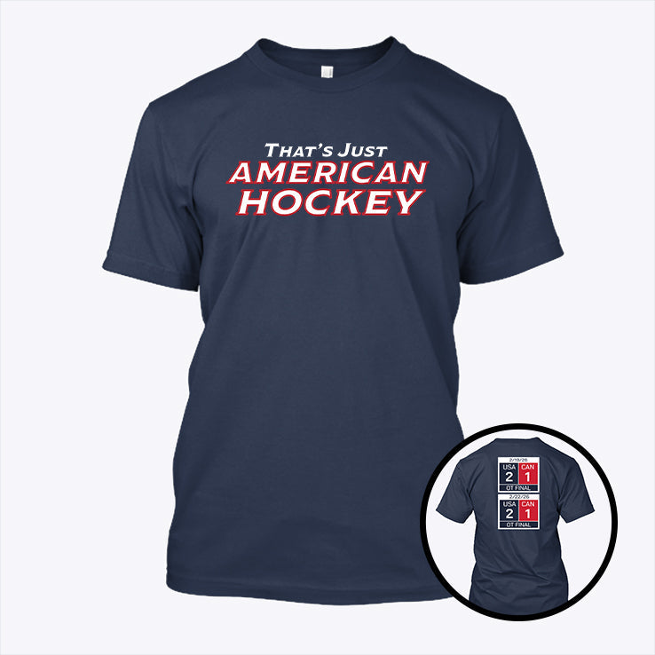 That’s Just American Hockey Scoreboard T Shirt Unisex