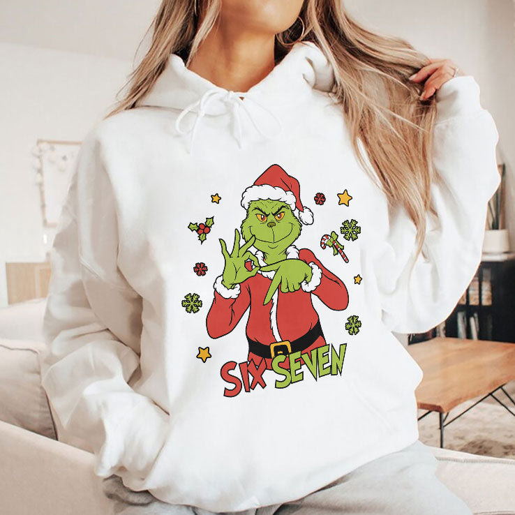 6 7 Six Seven Meme Grinch Christmas T Shirt Unisex