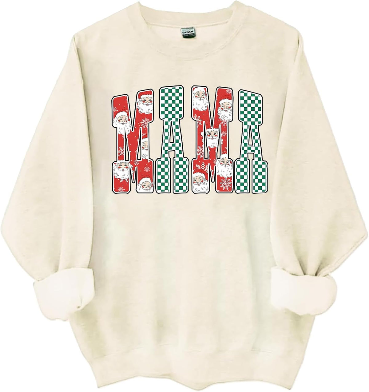 Christmas Mama Sweatshirt Mama Claus Shirts For Women Merry Christmas Mom Shirt