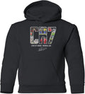 Collage Ronaldo Tribute - Soccer GOAT Youth Hooded Unisex