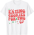 Pregnancy New Mom Baby Pregnant Christmas Matching Couples T-Shirt