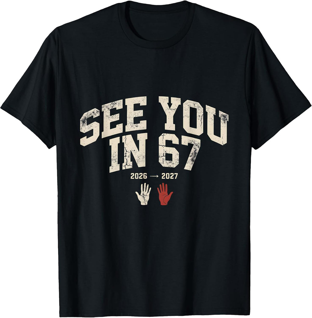 See You in 67 Six Seven Meme 2026 2027 New Year Vintage 6 7 T-Shirt