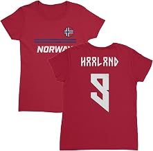 Norway Soccer Fans Haaland 9 Jersey Style Ladies' Crewneck Unisex