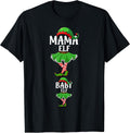 Mama Elf Christmas Pregnancy Announcement Pregnant Elf Xmas T-Shirt