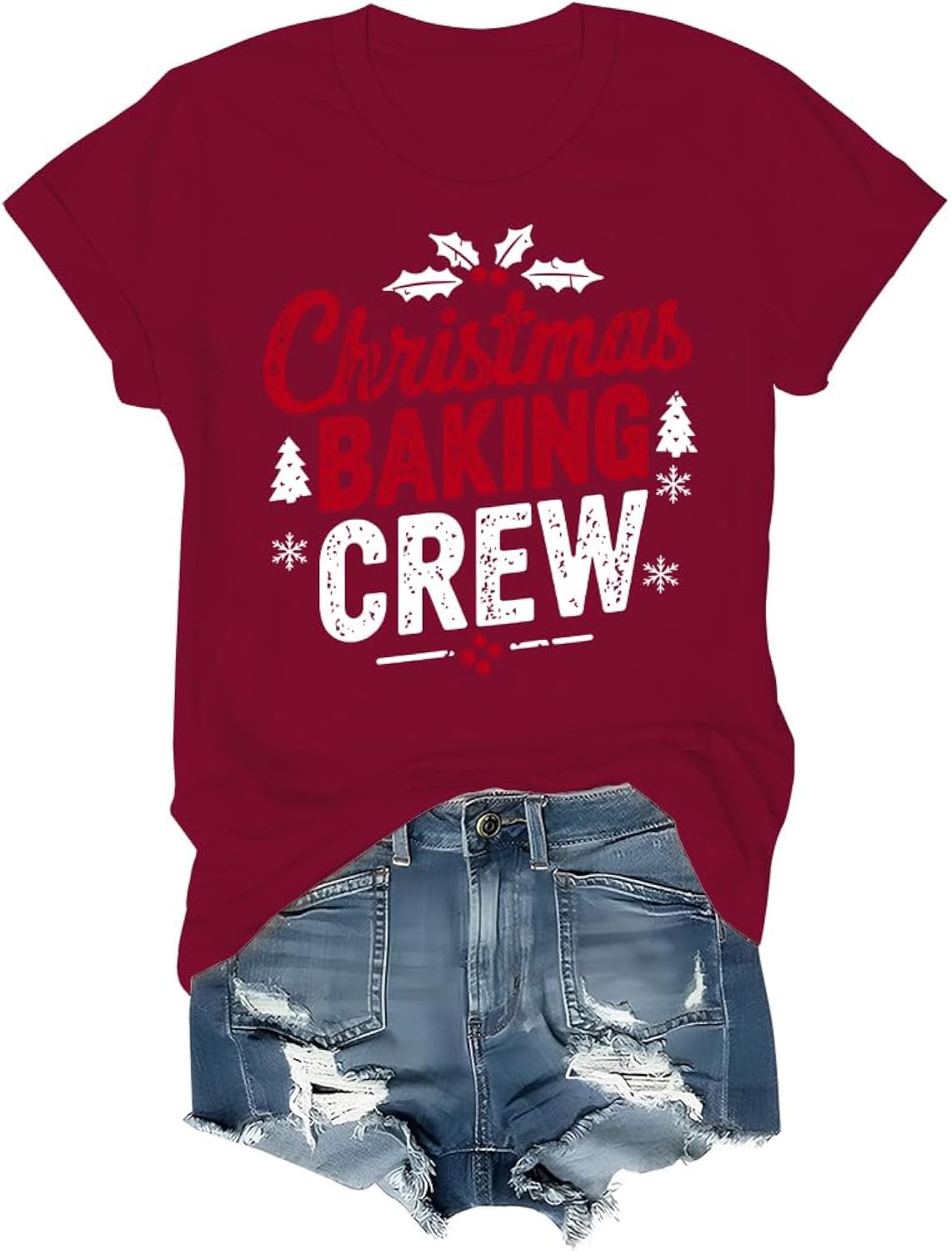 Christmas Baking Crew T-Shirt Cookie Shirt Women Cookie Baking Crew Tshirt Funny Chtistmas Tees