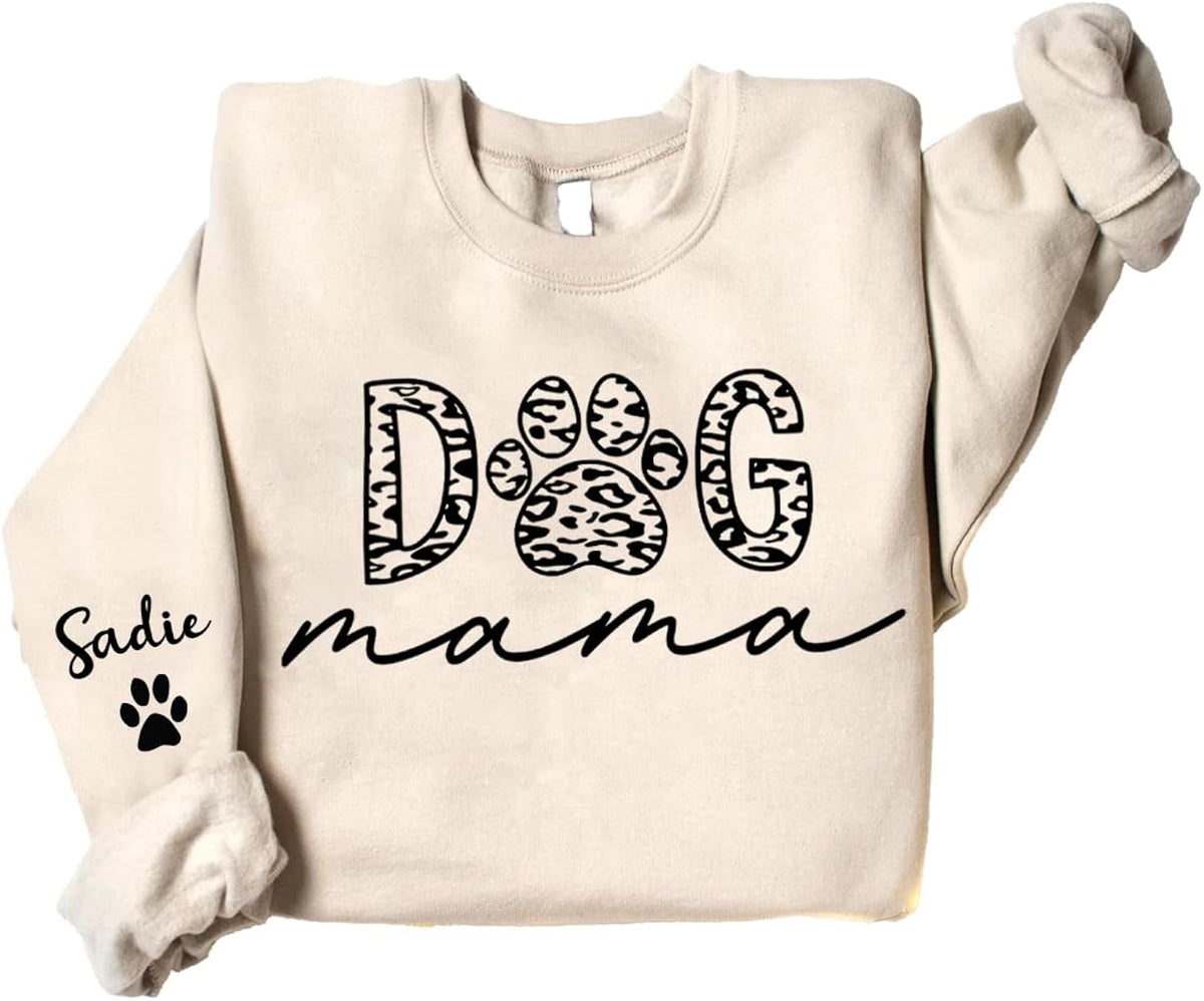 Personalized Dog Mom Sweatshirt, Dog Lover Gift, Dog Sweatshirt, Dog Mom Gift, Dog Mom Hoodie, Gift for Her