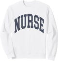 NURSE Faded Vintage Aesthetic - Nursing School RN ER Nurse Sweatshirt