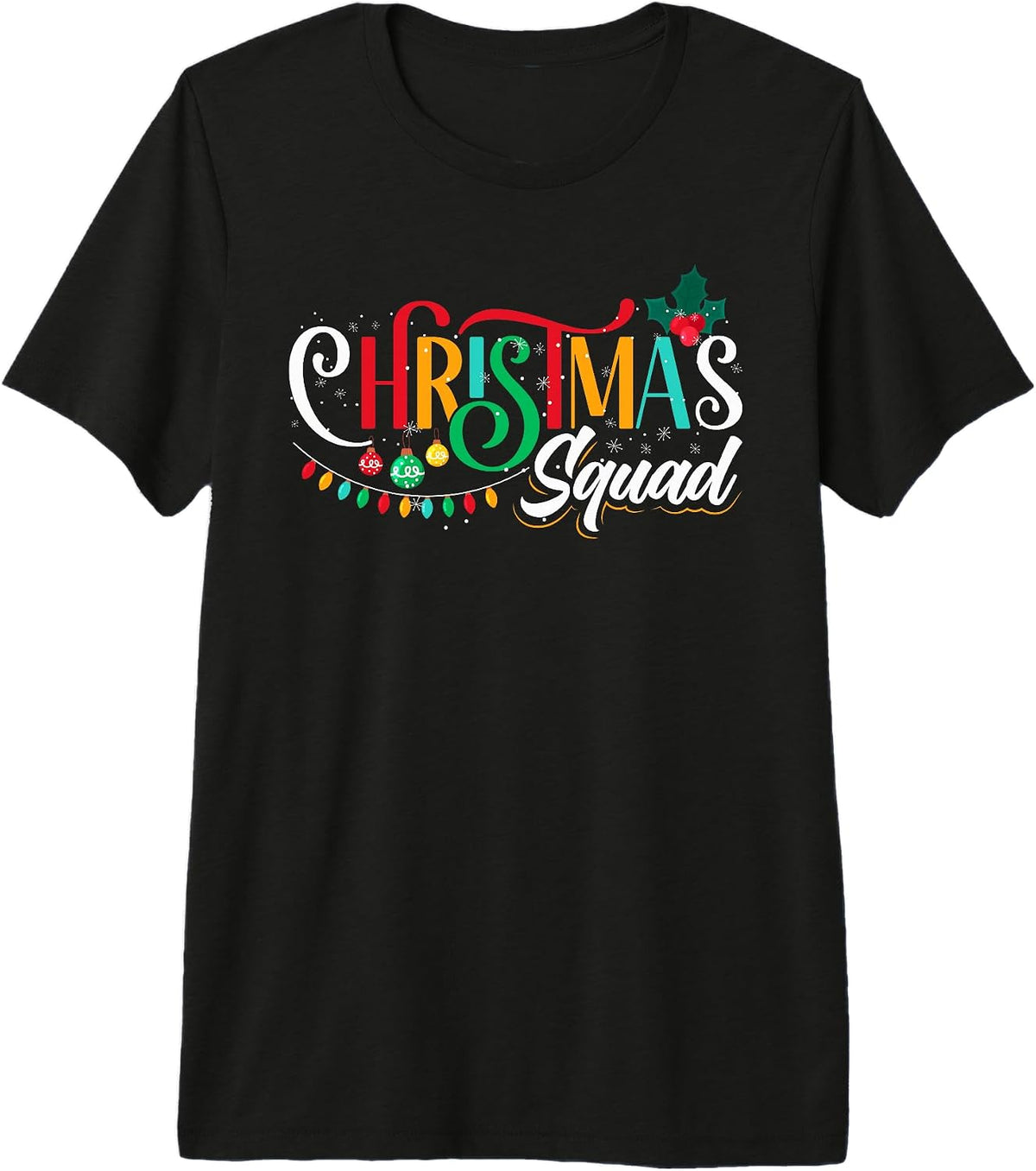 Christmas Squad Funny Xmas Tree Family Matching Pajamas Boys Premium Tri-Blend T-Shirt