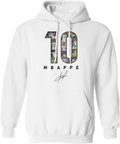 Mbappe-Inspired 10 Collage Graphic - Madrid Tribute Unisex Hooded Unisex