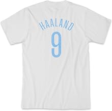 Manchester City FC Erling Haaland Premium Cotton - White Unisex