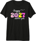 New Year's Eve Hello 2027 Happy New Year 2027 Disco Ball Premium Tri-Blend T-Shirt