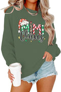 Mimi Claus Sweatshirt Grandma Christmas Sweatshirts Long Sleeve Crew Neck Pullovers Women Xmas Sweatshirt Gifts