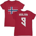 Norway Pride Haaland 9 Two-Sided Jersey Style Ladies' Crewneck Unisex
