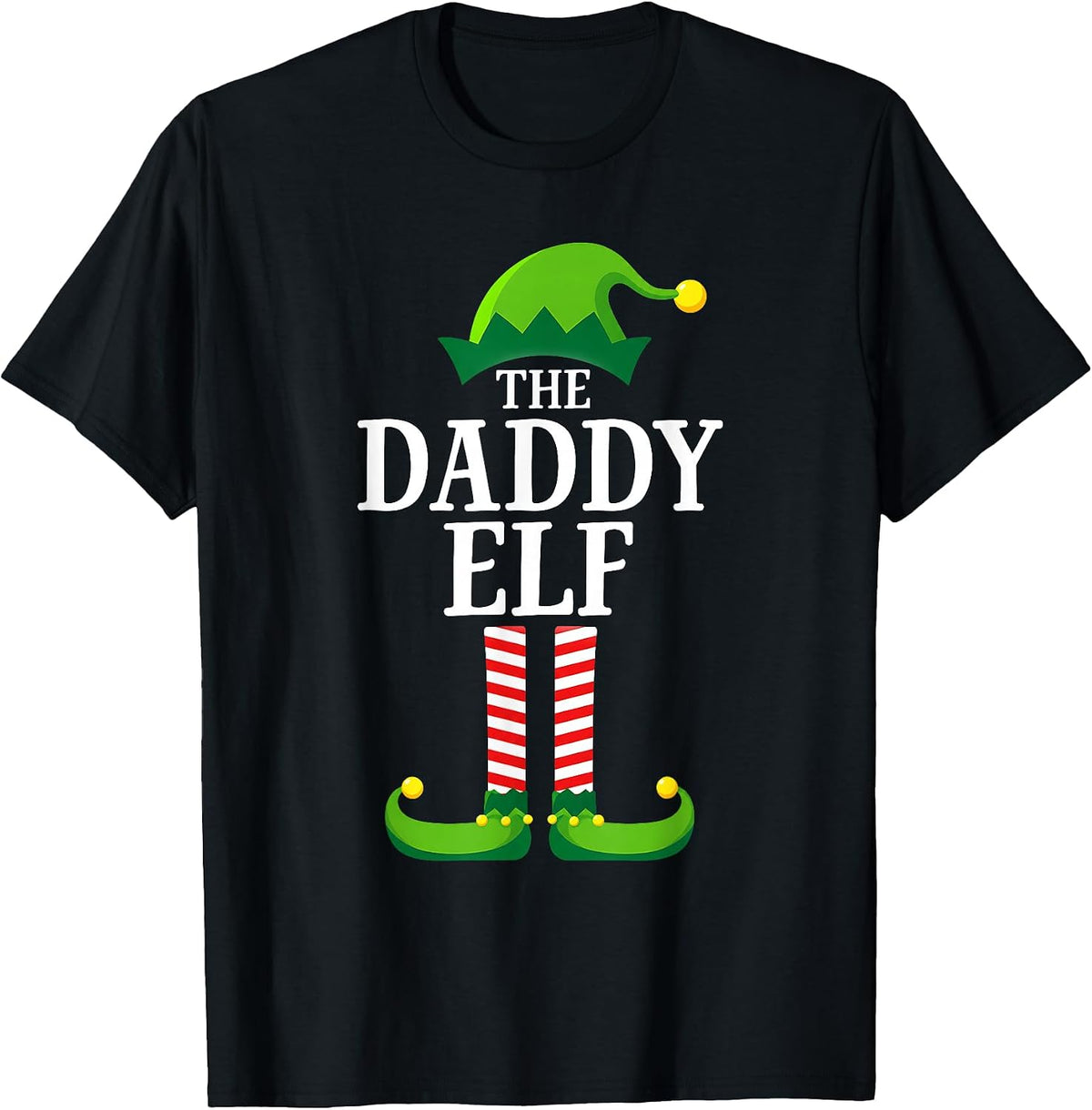 The Daddy Elf Christmas Family Matching Xmas Dad Group Funny T-Shirt
