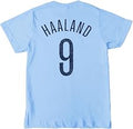 Youth Manchester City FC Kids Erling Haaland Player - Sky Blue Youth Size Unisex