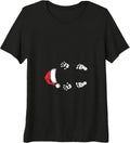 Womens Funny Baby Pregnancy Announcement First Christmas Bump Premium Tri-blend T-Shirt