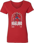 Haaland 9 Norway Tribute Graphic – 2026 Fans Ladies' V-Neck Tshirt Unisex