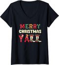 Merry Christmas Yall Cowgirl Boots Hat Gifts