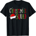 Christmas Squad Santa Hat Holiday Cheer T-Shirt