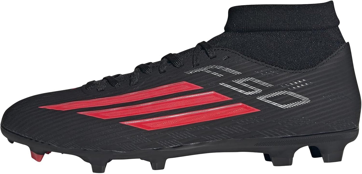 Mens F50 League Mid Cut Firm GroundMulti Ground Soccer Cleats - Black, Red Unisex