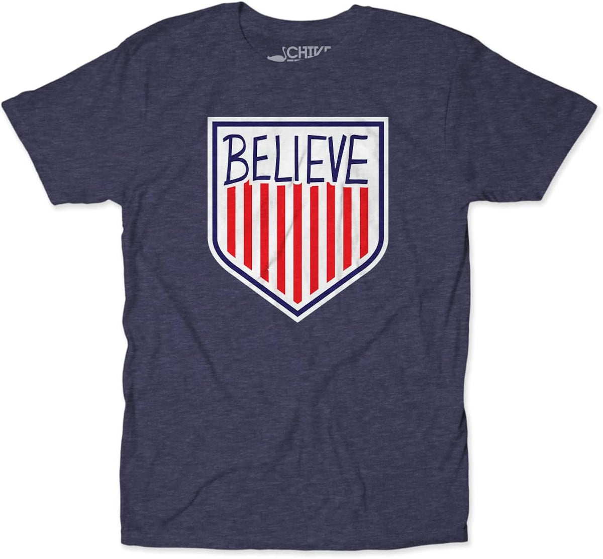 theCHIVE Believe USMNT – Funny Soccer Crest Graphic Tee Unisex